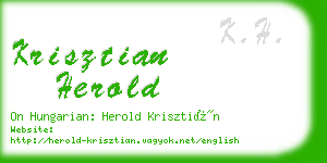 krisztian herold business card